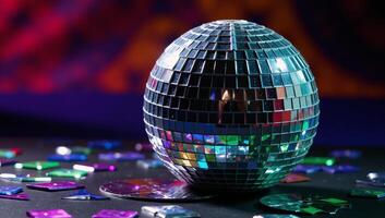 Shimmering orbs with mirrored surfaces evoking disco imagery Disco Ball photo