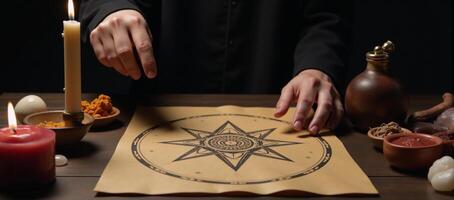 Ritual practices involving Black Magic or Kala Jadu photo