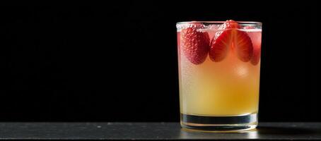 Strawberry Margarita at the Bar Cocktails photo