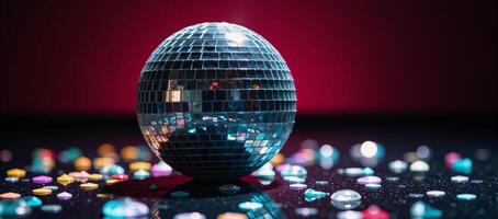 Shimmering orbs with mirrored surfaces evoking disco imagery Disco Ball photo