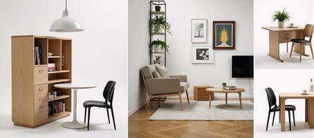 Showcasing compact living spaces through images of multifunctional furniture efficient storage ideas and creative spacesaving solutions photo