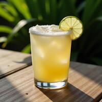 Enjoy a chilled margarita for cooling refreshment on hot days photo