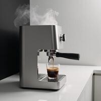 Sleek contemporary design coffee maker with stateoftheart technology for your daily caffeine fix photo