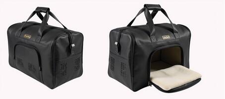 Softpadded ventilated cat carrier perfect for travel prioritizing comfort for pets photo