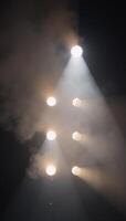 Illuminated stage featuring smoke effects photo