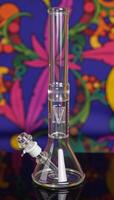 A vibrant abstract backdrop filled with elements of cannabis photo