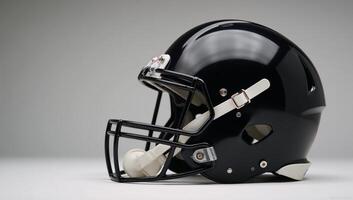 Stylized portrait of an American Football Helmet with high details photo