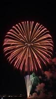 Stunning celebration scene Firework extravaganza lights up the night sky photo