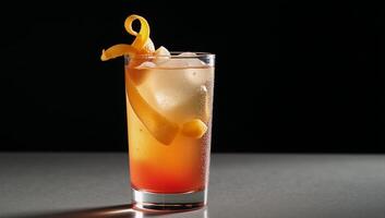 Modern twist on a classic fruity cocktail beverage photo