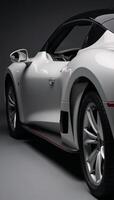 Sporty frontfacing view of an automobile photo