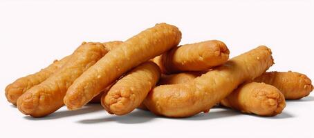 Chicken Fingers from Raising Canes photographed against a white backdrop generative photo