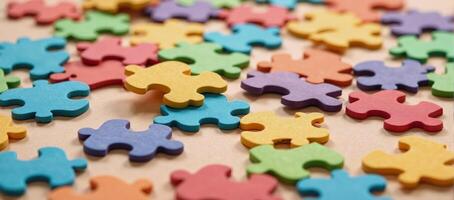 Colorful art craft activity set promoting selfdiscovery and skill growth through diverse puzzles photo