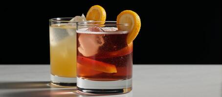Modern twist on a classic fruity cocktail beverage photo
