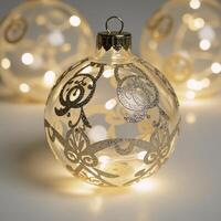 Christmas ornament depicting a snowman 03 photo