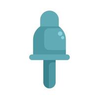 Push pin pointing down delivering a message vector