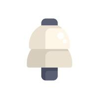 Minimalist vector illustration of a bell icon ringing