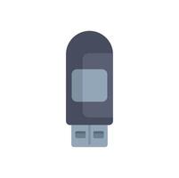 Usb flash drive isolated on white background, storing data concept vector