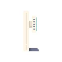 Digital modern mammography machine icon representing breast cancer screening vector