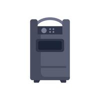 Portable oxygen concentrator providing respiratory support vector