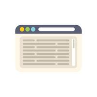 Simple flat illustration of a website that is loading very slowly vector