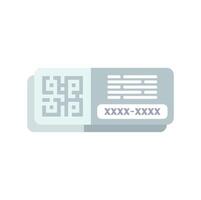 Event ticket containing qr code for scanning access control vector