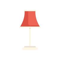 Red lamp standing on white background vector