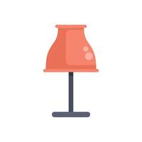 Modern desk lamp illuminating room with warm light vector