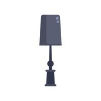 Tall floor lamp standing with lampshade providing light vector