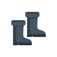 Pair of rubber boots standing on transparent background vector