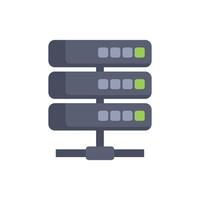 Network server providing data storage accessing cloud database vector