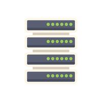 Database server is running and processing big data vector
