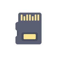 Sd memory card secure digital storage icon showing data saving device vector