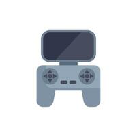 Drone remote control showing blank screen for live video feed vector