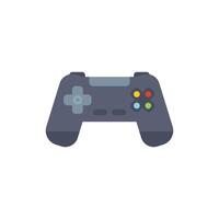 Black gamepad controller illustrating gaming concept vector