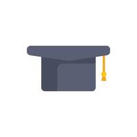 Graduation cap representing success in education achievement icon vector