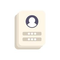 Online registration form with login and password requesting personal data vector