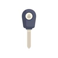 Car key with lock symbol representing security concept vector