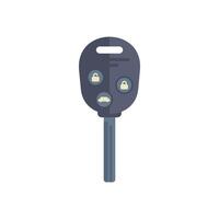 Black wireless car key showing buttons locking unlocking and opening trunk vector