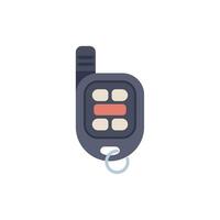 Car alarm system key fob showing security concept vector