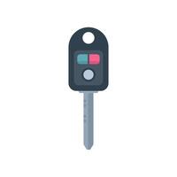 Car key with remote control showing lock and unlock buttons vector