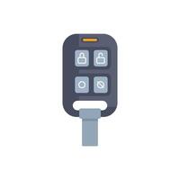 Modern electronic car key fob with push button locking system vector