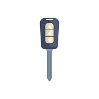 Car key with remote control locking system illustrating automotive security vector