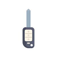 Modern car key with buttons is hanging vertically vector