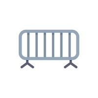 Metal crowd control barrier limiting access vector