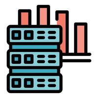 Server room is generating growing statistics report vector