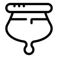 Enema pear with measuring lines for medical procedures vector