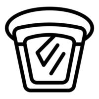 Sandwich maker preparing delicious toast for breakfast vector