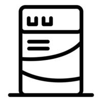 Web hosting server providing services icon vector outline design