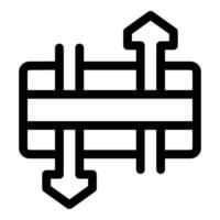 Data transferring icon depicting uploading and downloading processes vector
