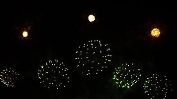 Beautiful fireworks in the sky, New Year celebration video